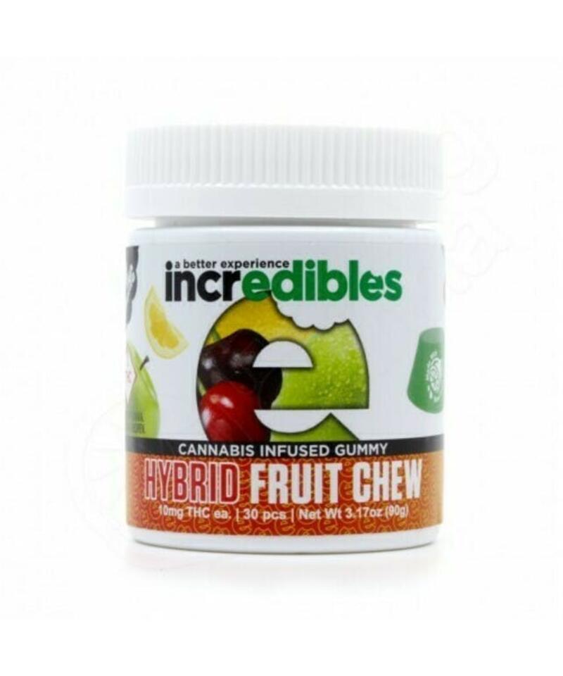 Incredibles Fruit Chew Gummy- Hybrid 300mg
