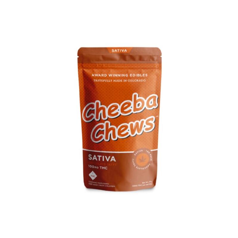 Cheeba Chews | Chocolate Taffy - 100mg (Sativa)