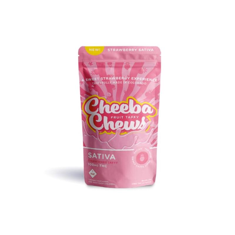 Cheeba Chews | Strawberry Taffy - 100mg (Sativa)
