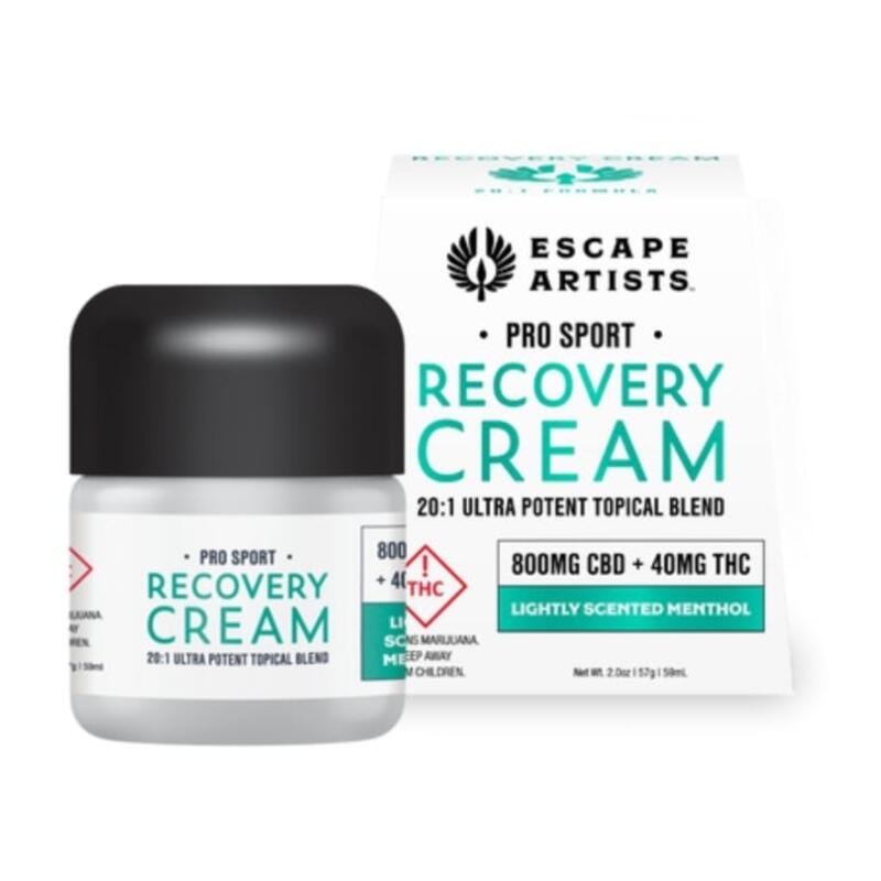 Escape Artists | 20:1 Pro Sport Recovery Cream (800mg/40mg)