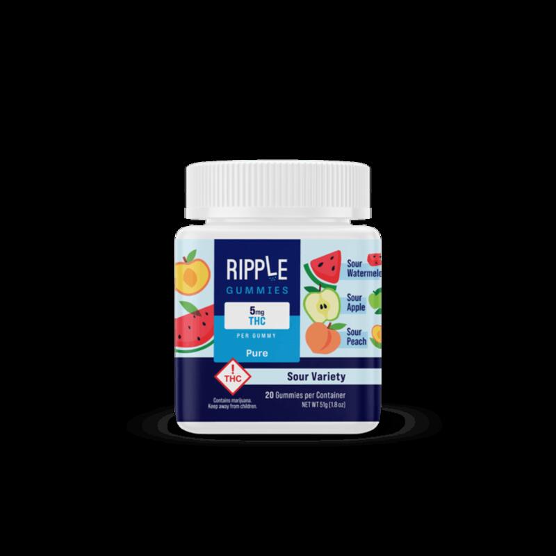 RIPPLE - Gummies - 5mg THC - Variety Sour , 1ea