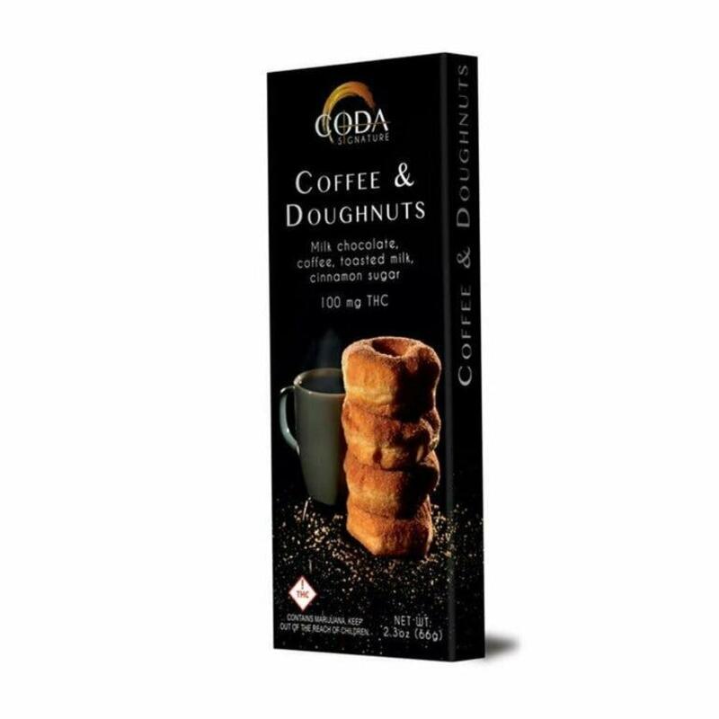 CODA - Coffee & Doughnuts Bar - 100MG THC, 1ea