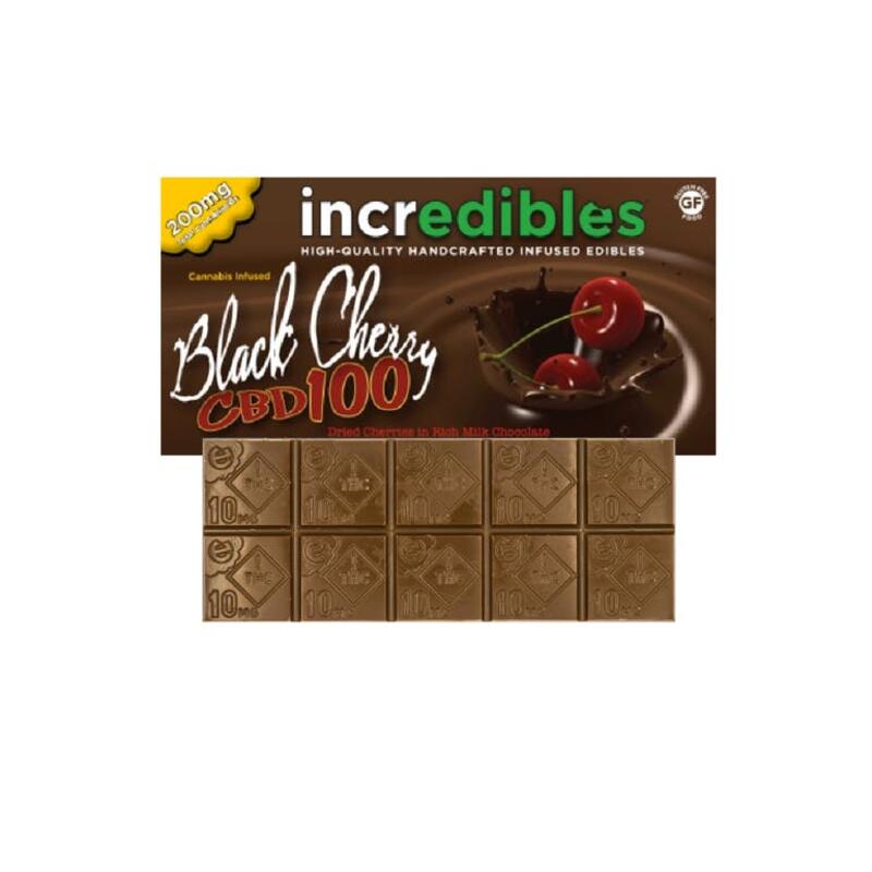 Incredibles | Black Cherry CBD - 100mg/100mg (THC:CBD)
