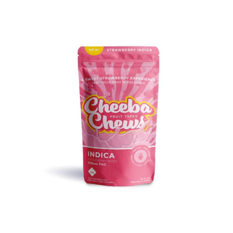 Cheeba Chews | Strawberry Taffy - 100mg (Indica)