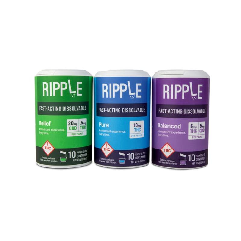 Ripple | Balanced 5 - 1:1 (50mg THC/50mg CBD)