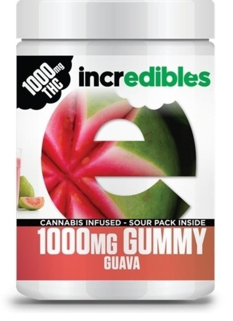 Incredibles - Indica Guava Gummies 1000mg