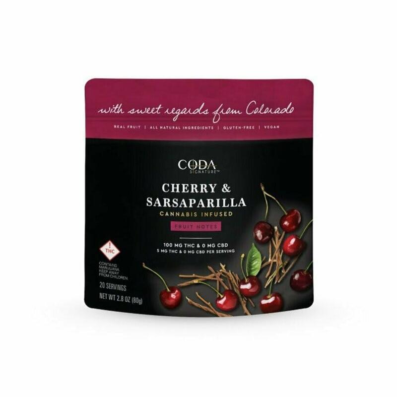 CODA - Cherry & Sarsaparilla Fruit Notes - 100MG THC , 1ea