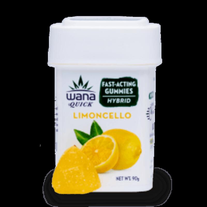 Wana - Quick Hybrid Gummies - 100 mg THC - Limoncello , 1ea