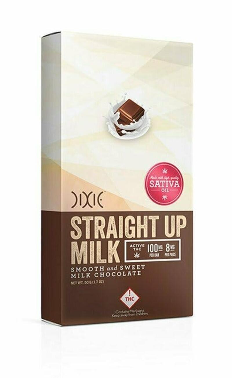 Dixie - Milk Chocolate Bar - 100mg - Sativa, 1ea