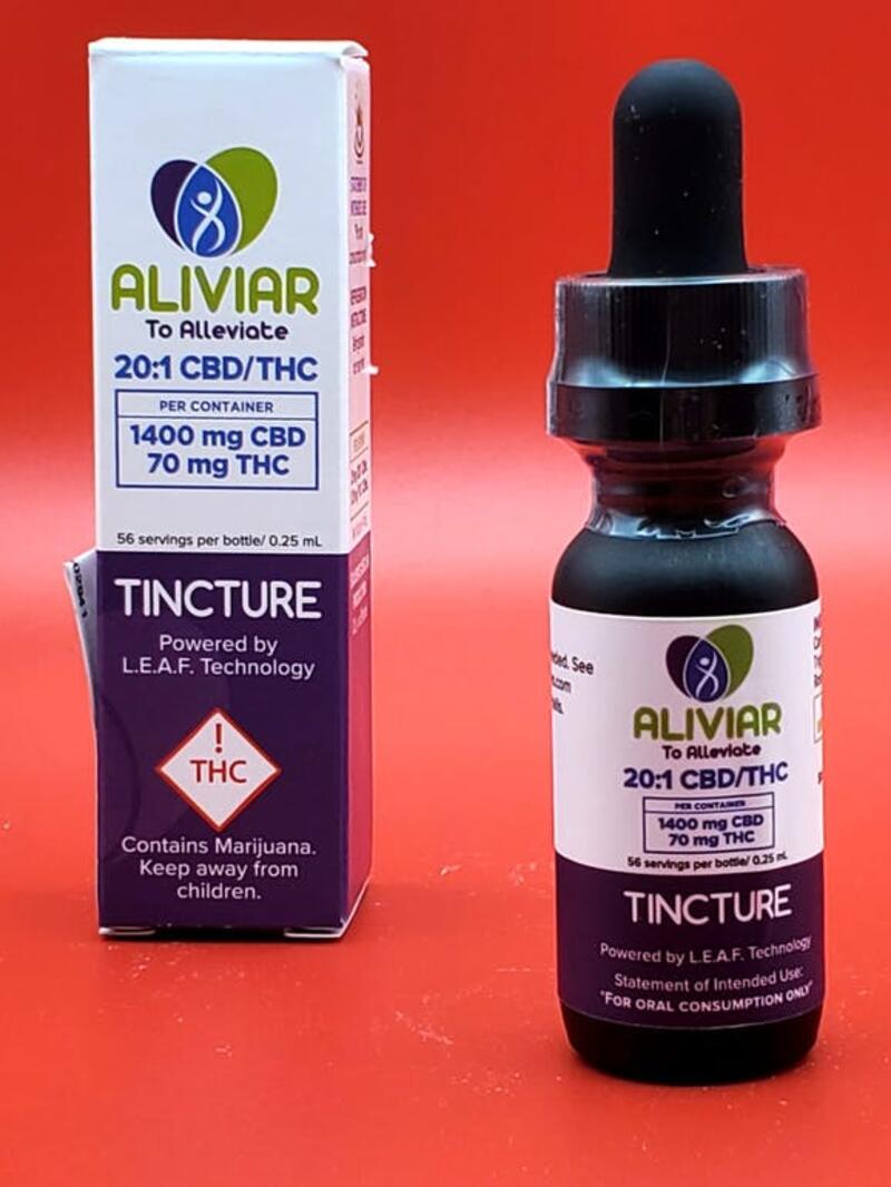 CBD Tincture - 20:1 14 mL - Aliviar