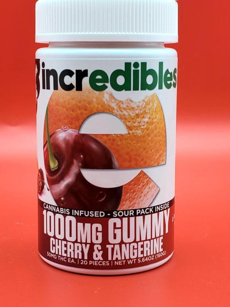 Cherry & Tangerine (I) - 1000mg Gummies - Incredibles