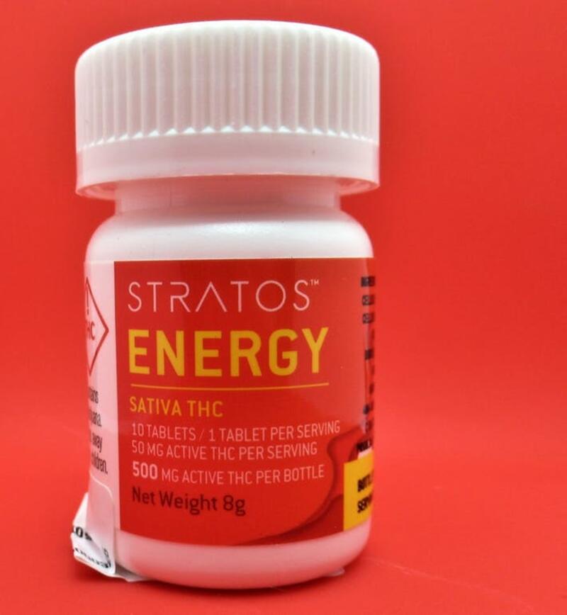 Energy Tablets - 500mg Bottle - Stratos