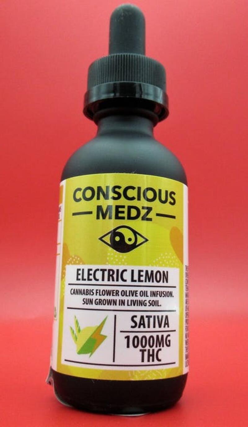 Electric Lemon (S) - 1000mg Infused Olive Oil Tincture - CM