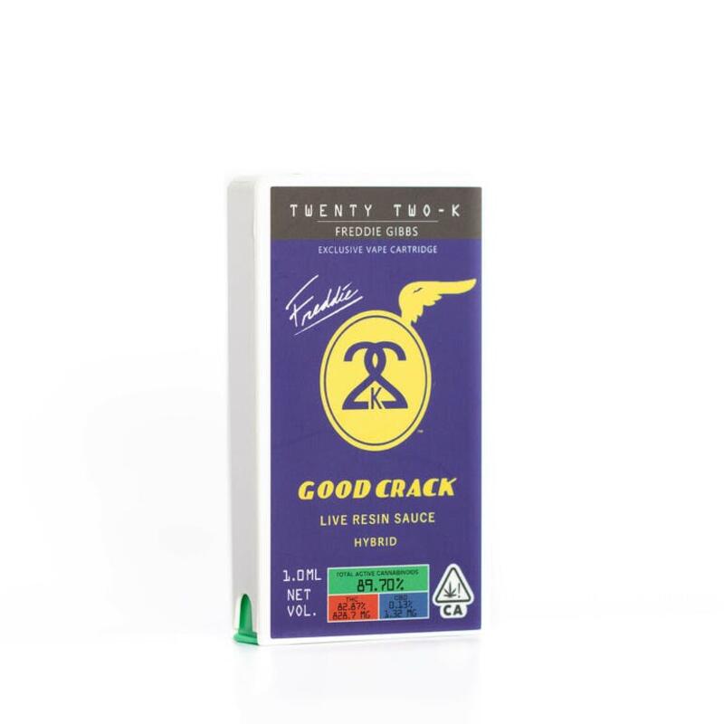 22K x Freddie Gibbs Colab - Good Crack - Live Resin - Cartridge