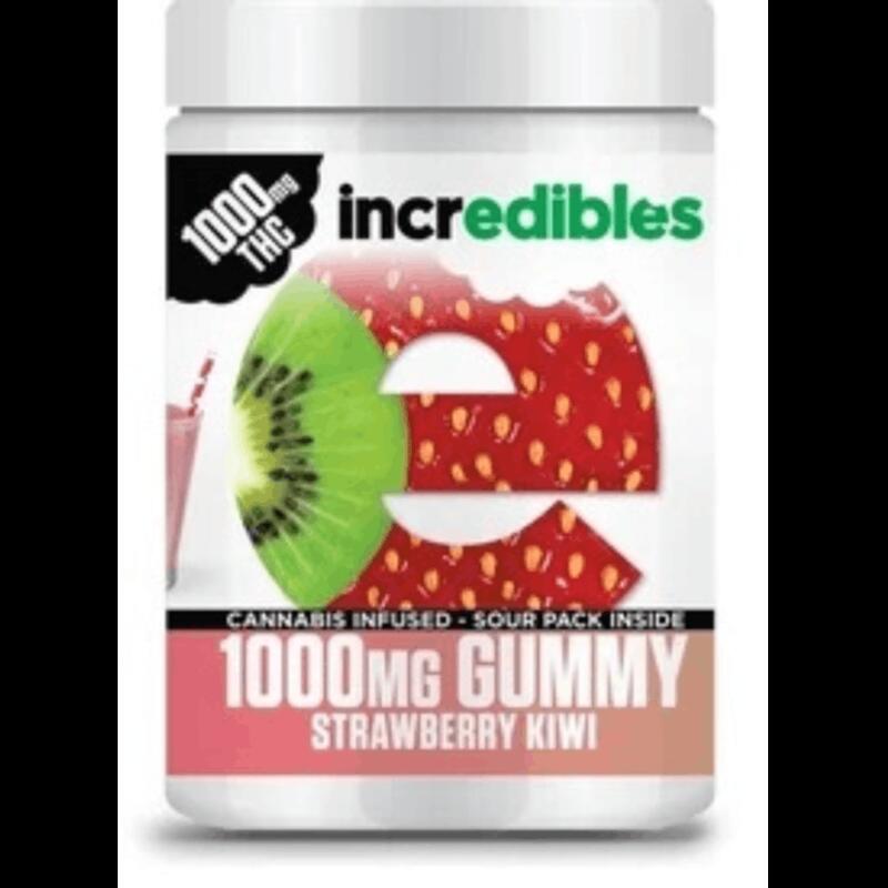 Incredibles | Strawberry Kiwi Gummy | 1000 mg | Sativa, Unit