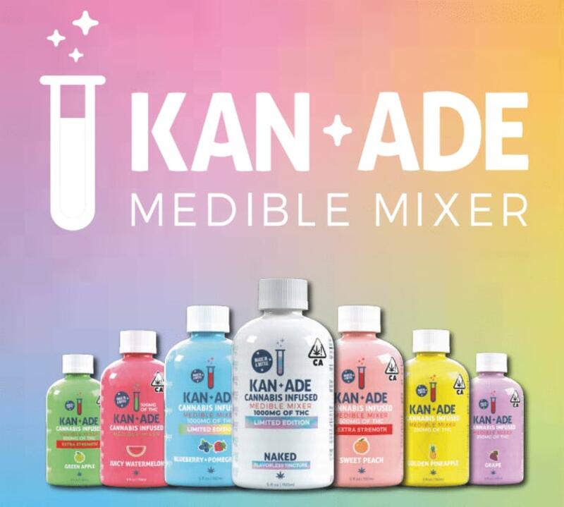 KAN*ADE Medible Mixer Flavored Tincture | 100MG THC |