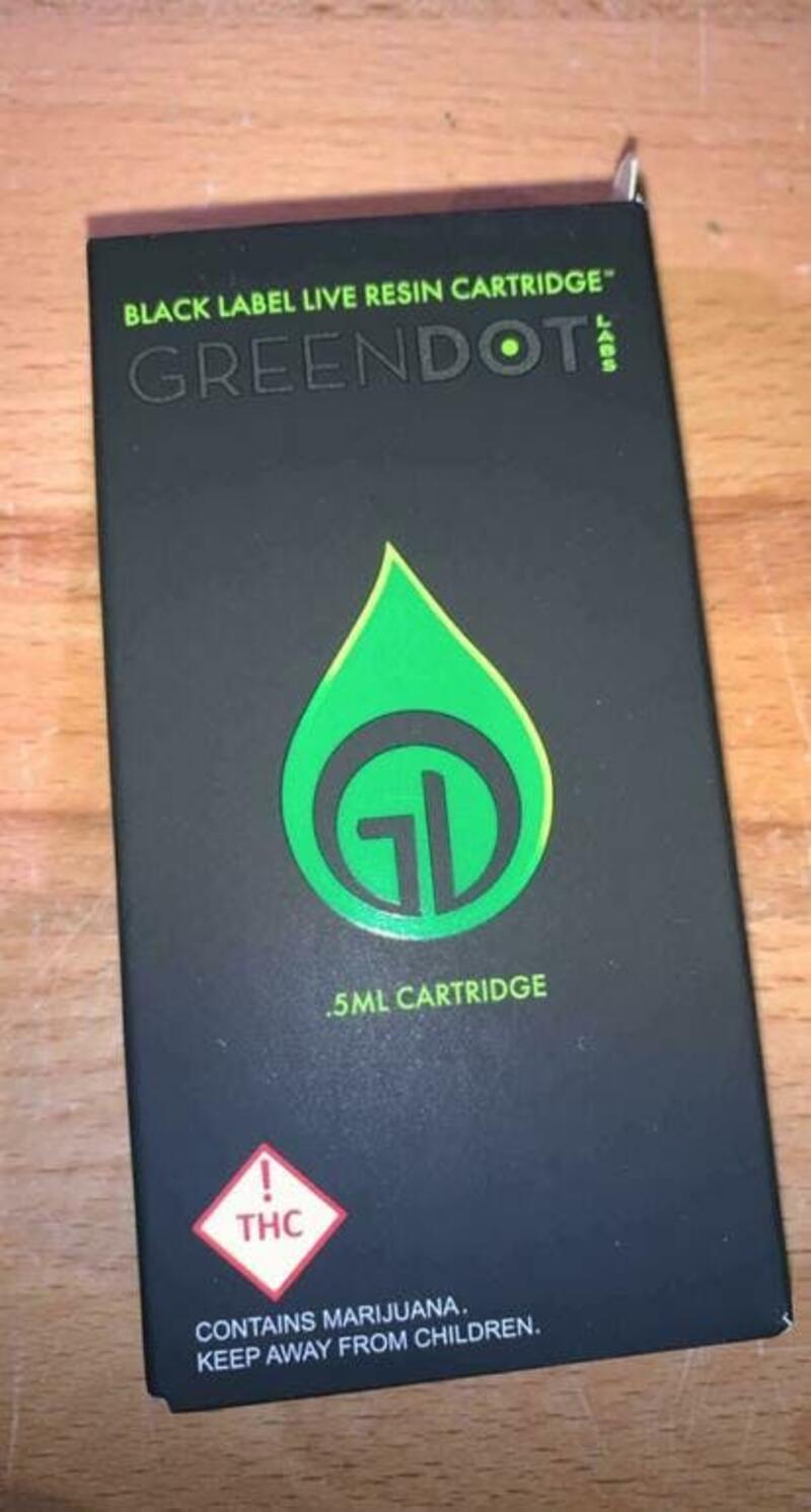 Greendot Black Label FSE 500mg Cartridge (Crescendo)