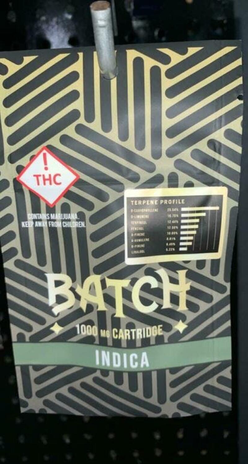 Batch 1000mg Cartridges (indica)