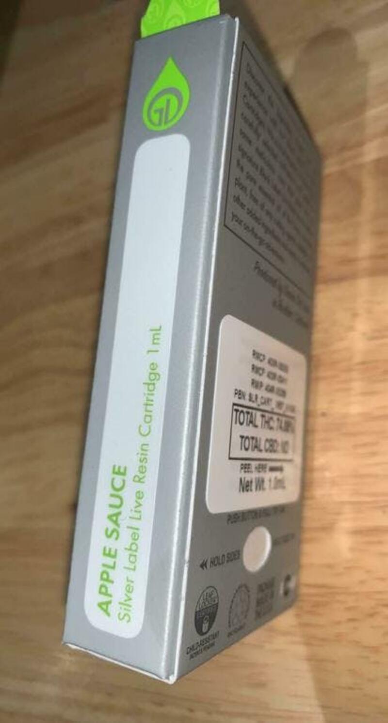 Green Dot Silver Label 1GRAM Cartridge (Apple Sauce)