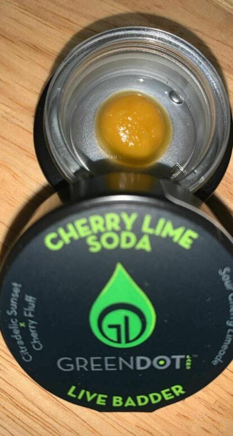 Green Dot Black Label Live Badder (Cherry Lime Soda)