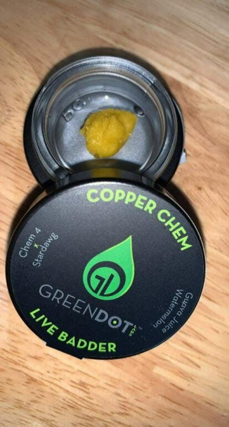 Green Dot Black Label Badder (Copper Chem)