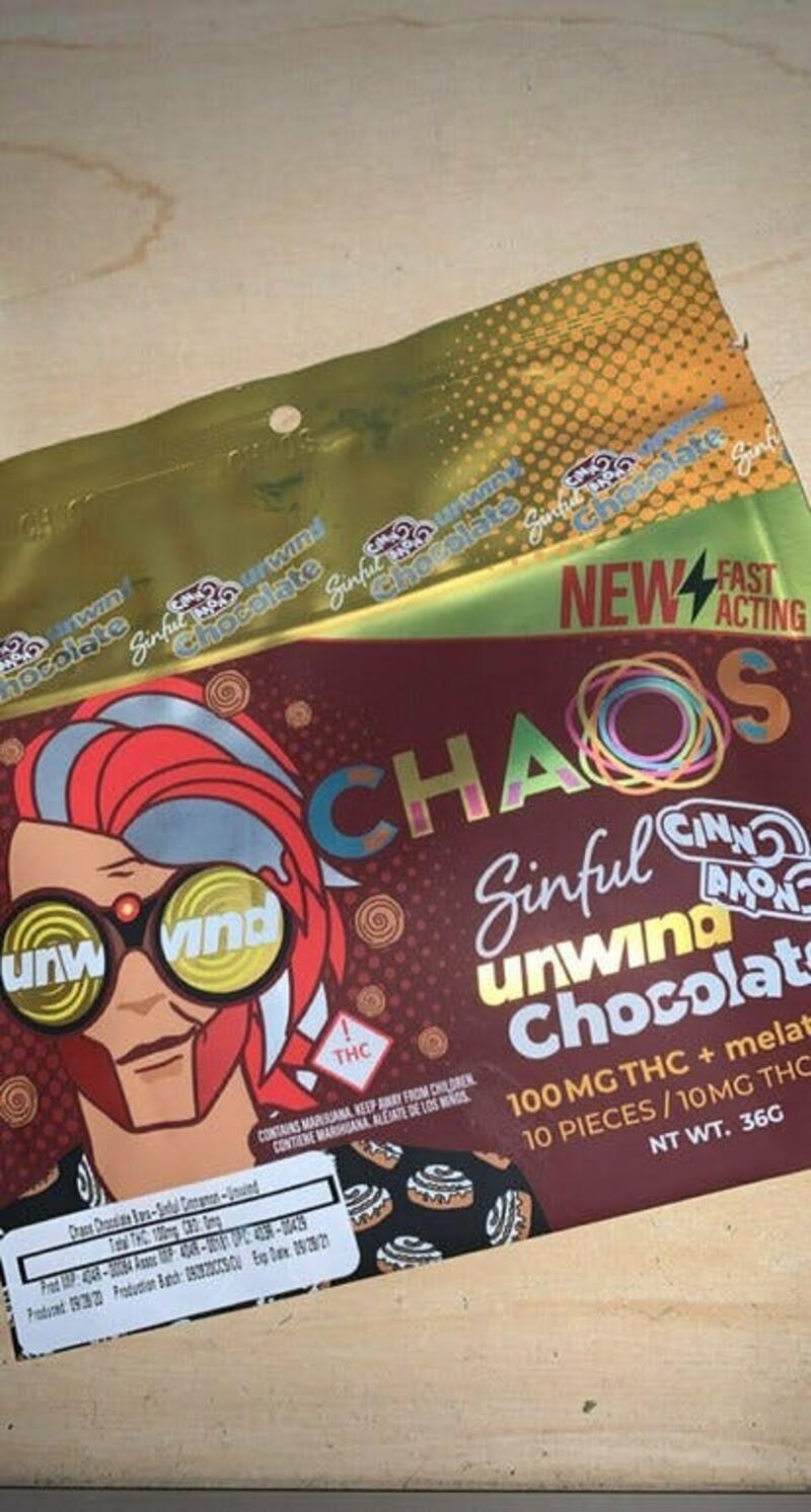 Chaos Unwind Chocolate + Melatonin (Sinful Cinnamon)