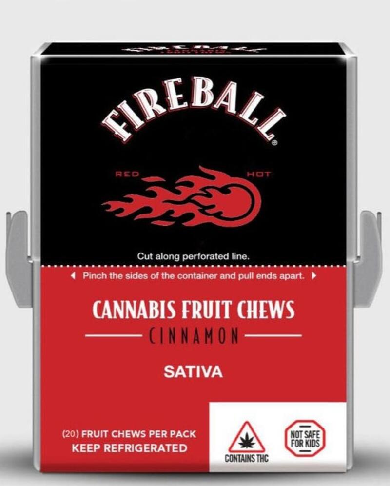 Fireball Cinnamon Sativa Chews | 20x5mg | Fireball