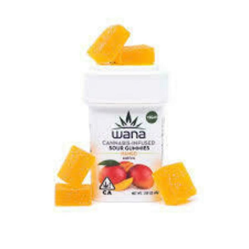 Wana- Mango Sativa 10pk 100mg Gummies -Adult Use