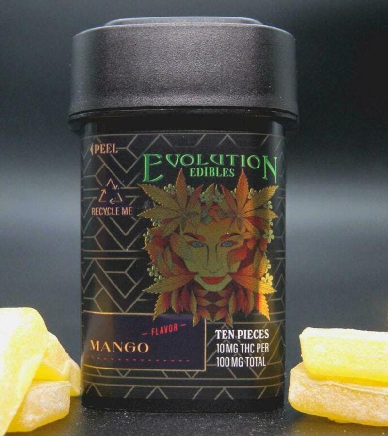 Evolution Edibles Mango 100mg Gummies