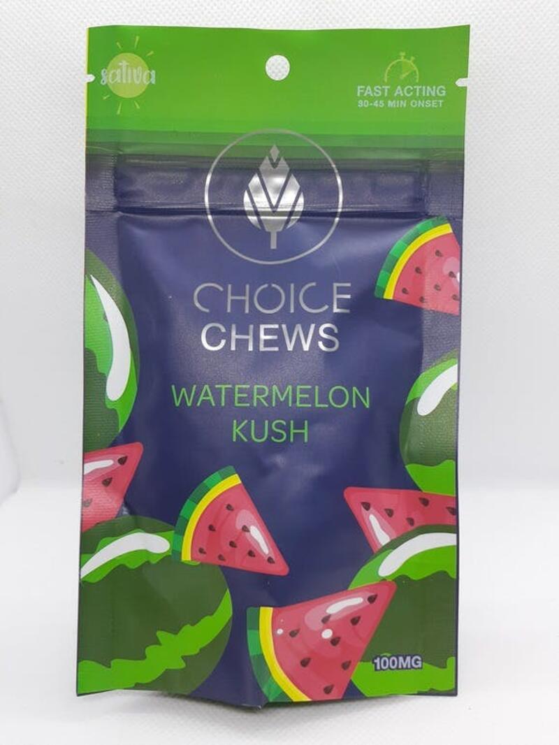 Choice Watermelon Kush 100mg Gummies
