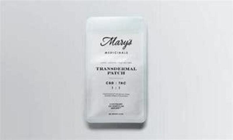 Marys Medicinals CBD/THC 1:1 Patches -Adult Use