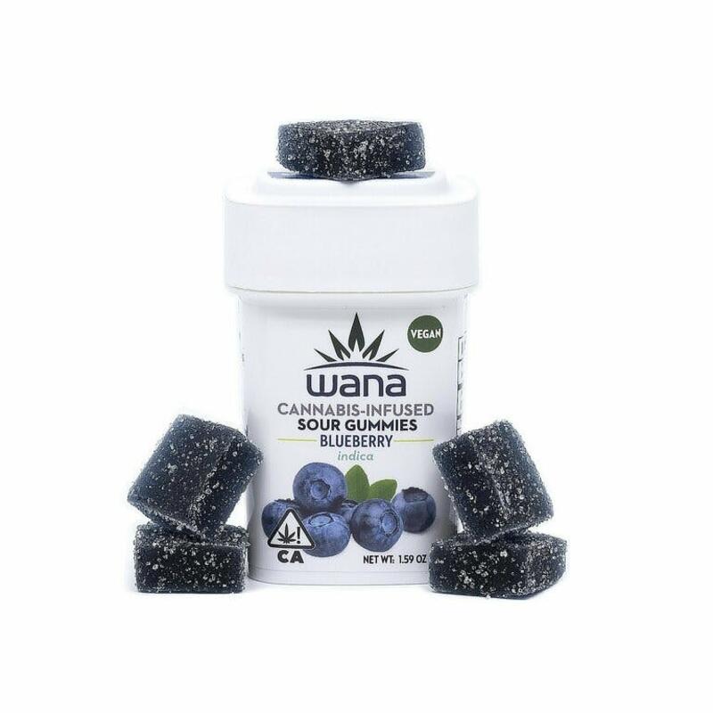 Wana - Blueberry 10pk 100mg Gummies-Adult Use