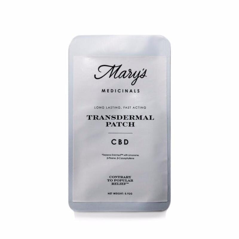 Mary's Medicinals 20mg Transdermal CBD Patch