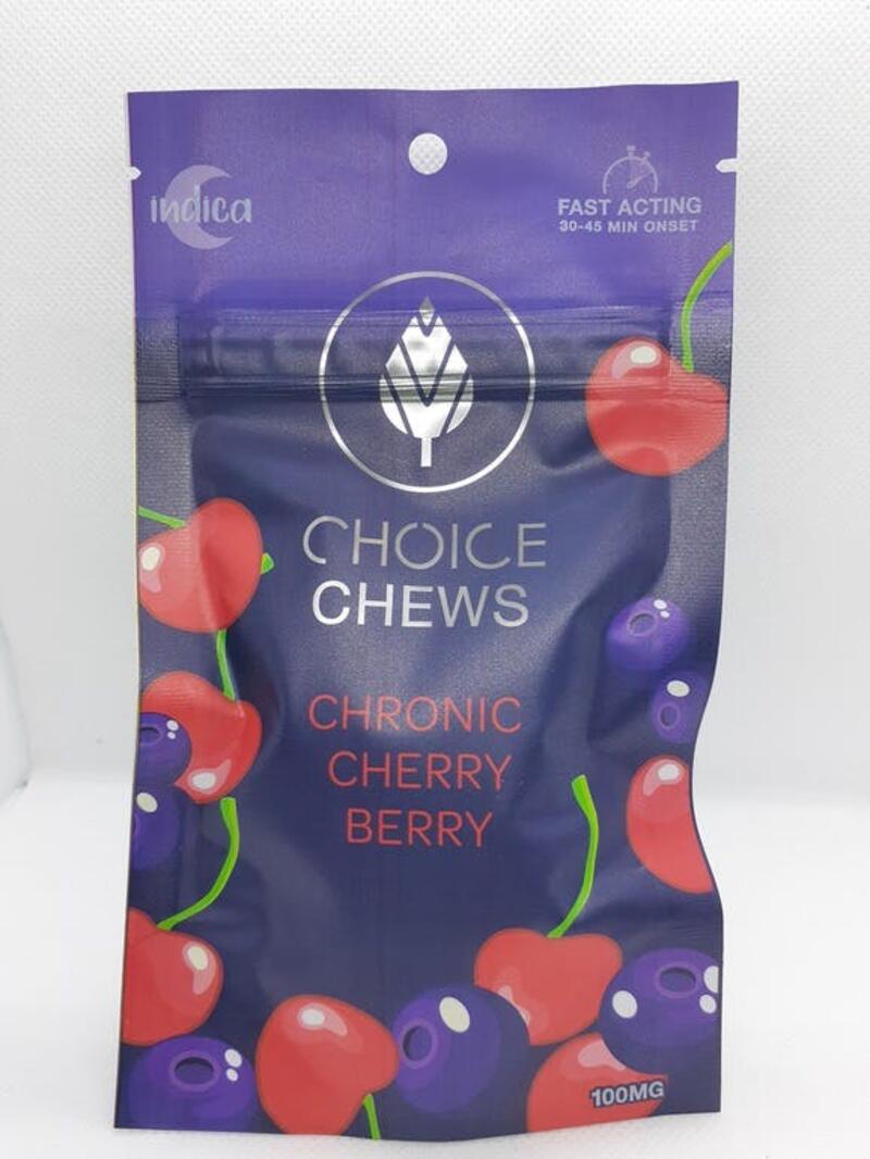 Choice Chronic Cherry Berry 100mg Gummies