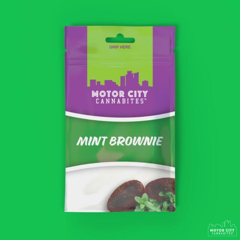 Motor City Cannabites Mint Brownie -Adult Use