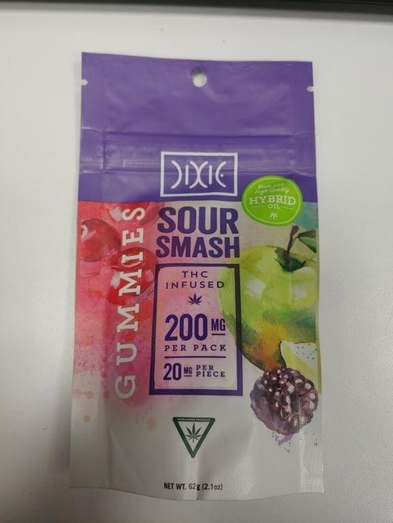 Dixie Sour Smash 200mg Gummies
