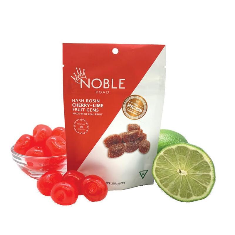 Noble Road Cherry Lime 100mg Hash Rosin Gummies