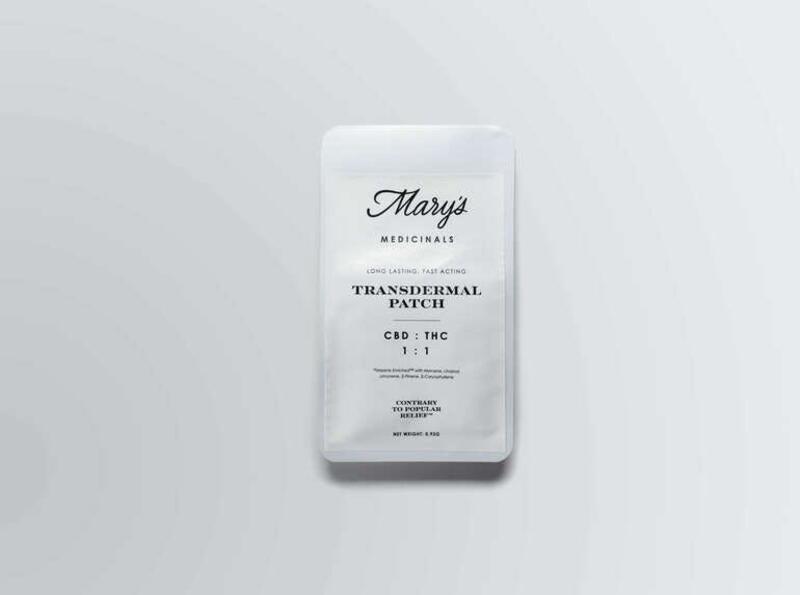 Marys Transdermal 20mg 1:1 Patches