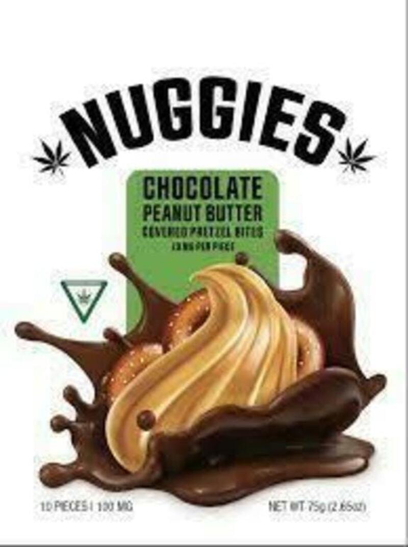 Nuggies Chocolate Peanut butter covered pretzels -Adult Use