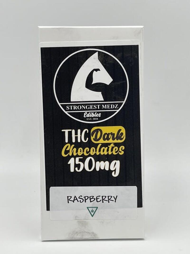 150mg Dark Chocolate Raspberry Candy Bar