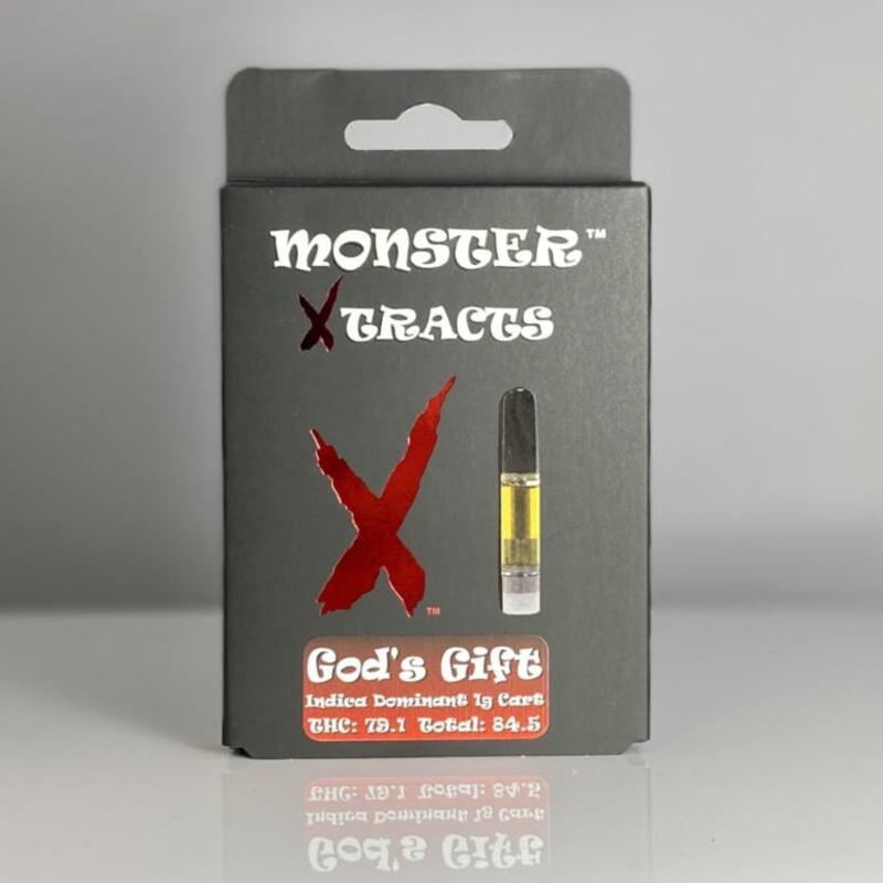 (MED) Monster Xtracts | God's Gift 1g 510 Thread Cart
