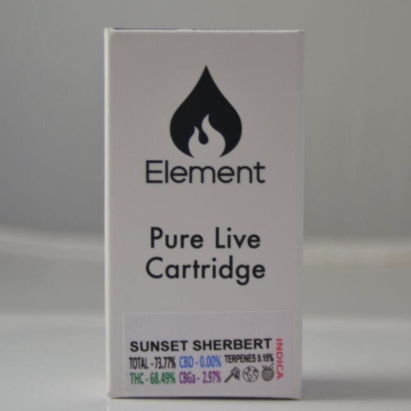 (MED) Element | Sunset Sherbert .5g Live Resin 510 Thread Cart
