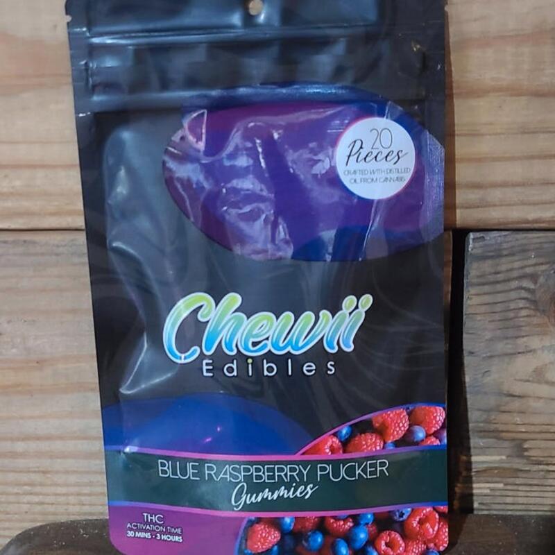 (MED) Chewii | Blue Raspberry Pucker Extra Strength Gummies