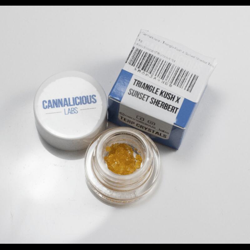 (MED) Cannalicious | Triangle Kush x Sunset Sherbet 1g Terp Crystals