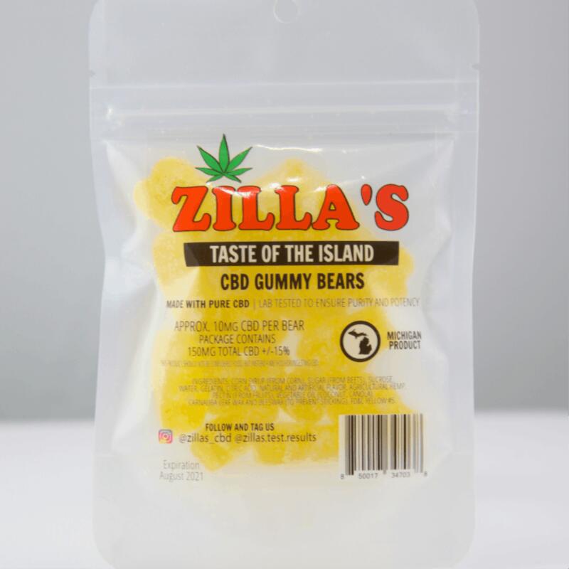 Zilla's | Taste of the Island CBD Gummies