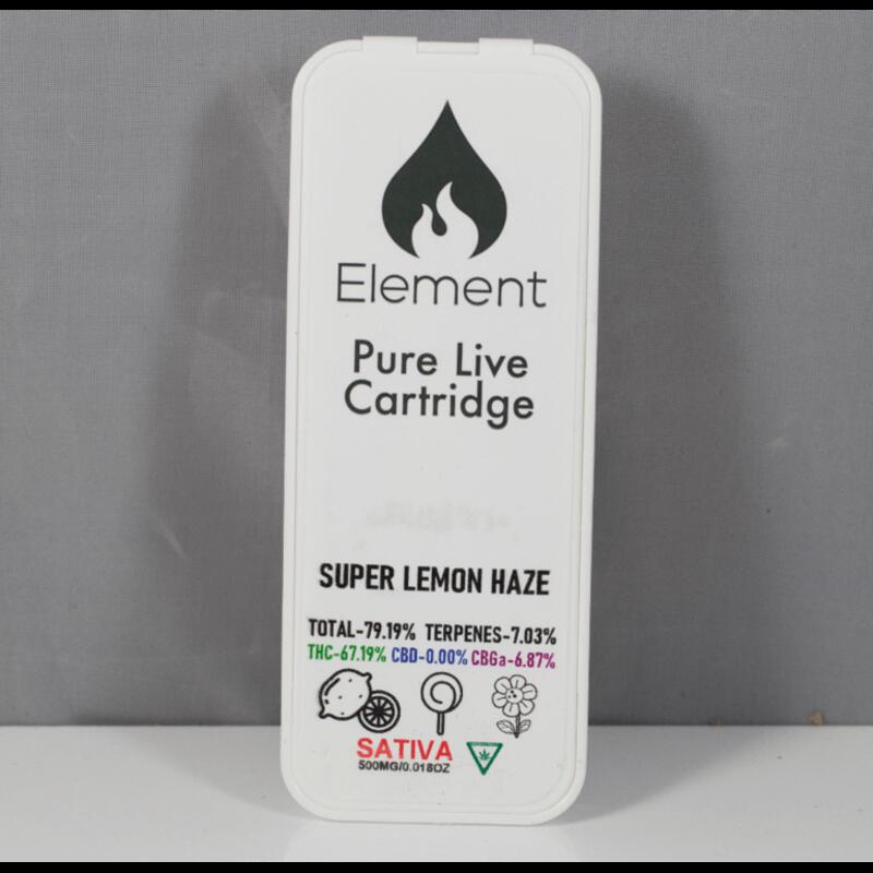 (MED) Element | Super Lemon Haze .5g Pure Live Resin 510 Thread Cart