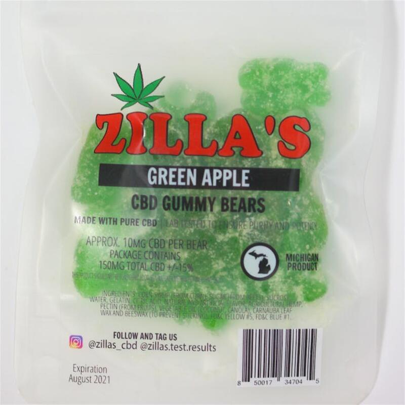 Zilla's | Green Apple CBD Gummy