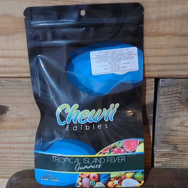 (MED) Chewii | Tropical Island Fever Extra Strength Gummies