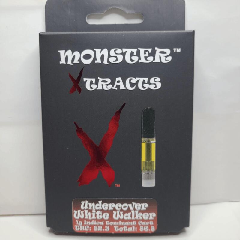 (MED) Monster Xtracts | White Walker 1g 510 Thread Cart