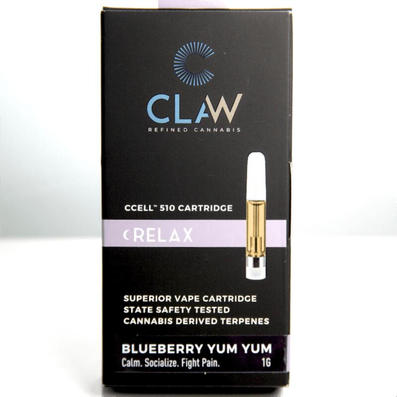 (MED) Claw | Blueberry Yum Yum 1g 510 Thread Cart